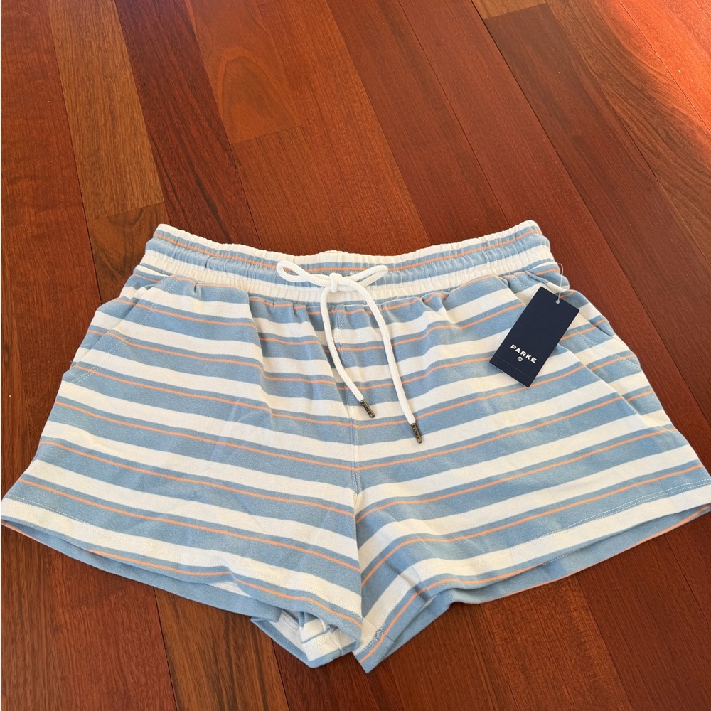 Parke x Target High Rise Stripe Shorts